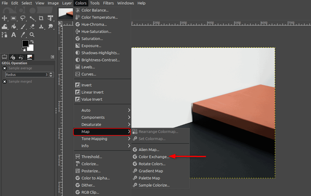 Launching Color Exchange Tool